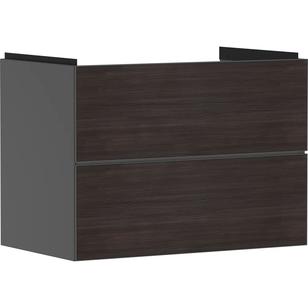 Hansgrohe Xevolos E 78 cm Arduvaz Mat Gri Koyu Meşe 2 Çekmeceli Lavabo Dolabı - 54180730