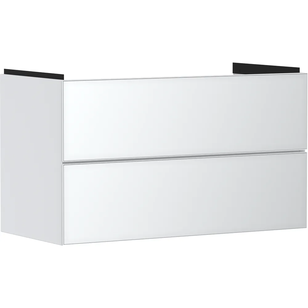 Hansgrohe Xevolos E 98 cm Mat Beyaz Metalik Beyaz 2 Çekmeceli Lavabo Dolabı - 54181320