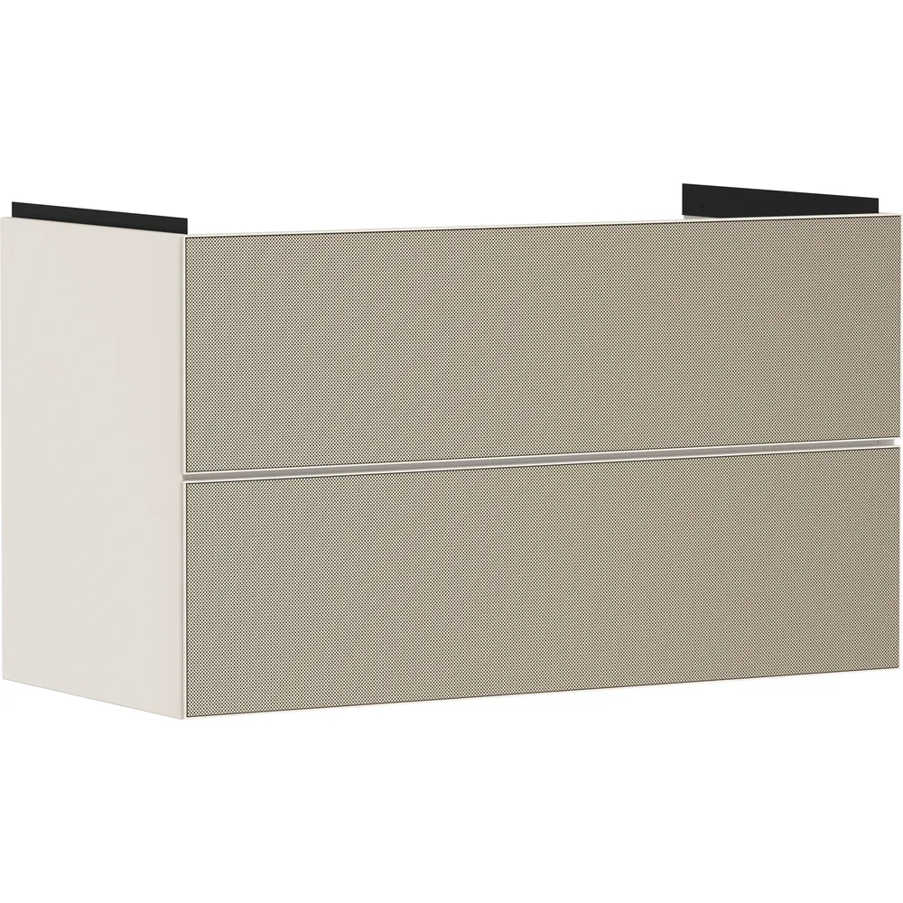 Hansgrohe Xevolos E 98 cm Kum Mat Bej Desenli Bronz 2 Çekmeceli Lavabo Dolabı - 54182390