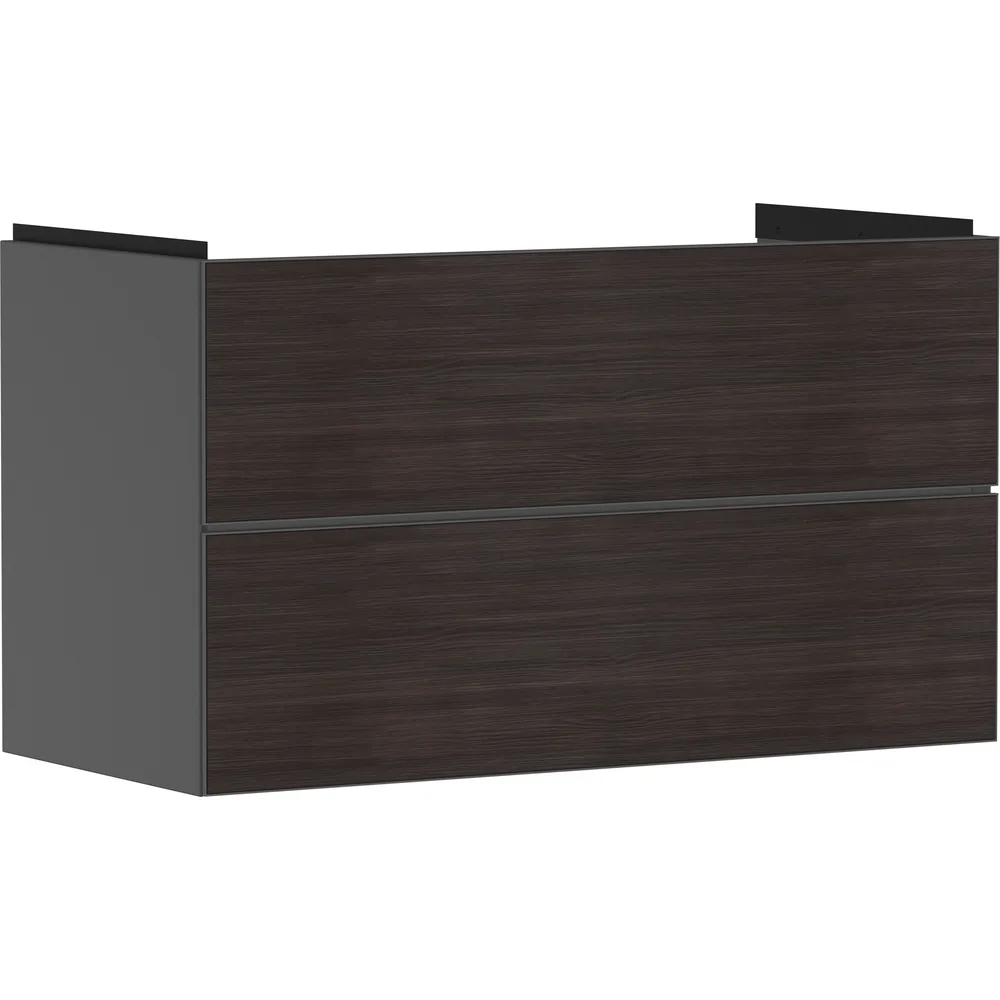 Hansgrohe Xevolos E 98 cm Arduvaz Mat Gri Koyu Meşe 2 Çekmeceli Lavabo Dolabı - 54183730