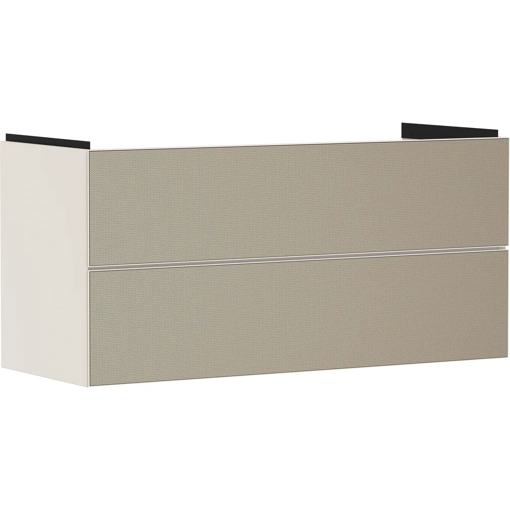 Hansgrohe Xevolos E 118 cm Kum Mat Bej Desenli Bronz 2 Çekmeceli Lavabo Dolabı - 54185390