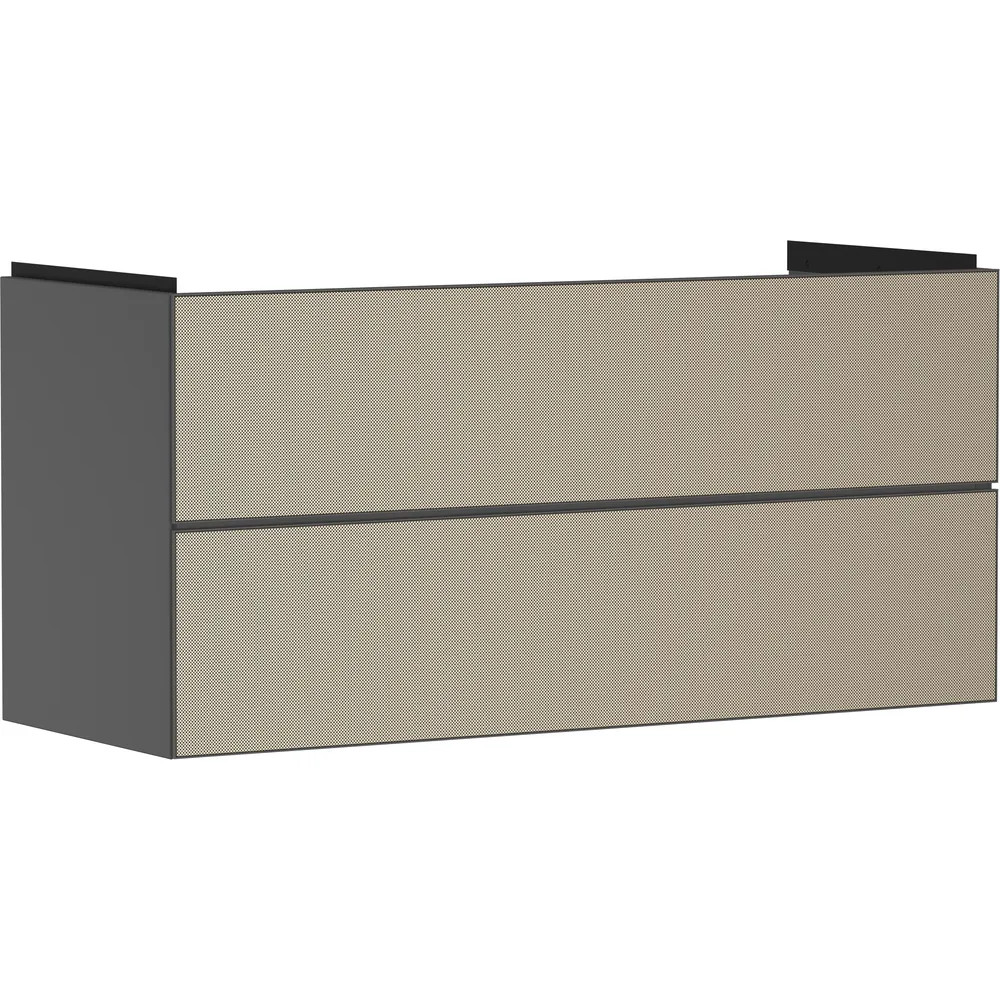 Hansgrohe Xevolos E 118 cm Arduvaz Mat Gri Desenli Bronz 2 Çekmeceli Lavabo Dolabı - 54186390
