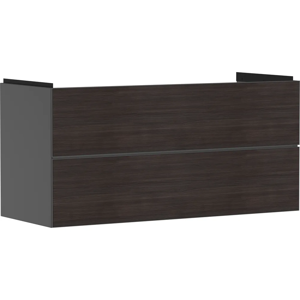 Hansgrohe Xevolos E 118 cm Arduvaz Mat Gri Koyu Meşe 2 Çekmeceli Lavabo Dolabı - 54186730