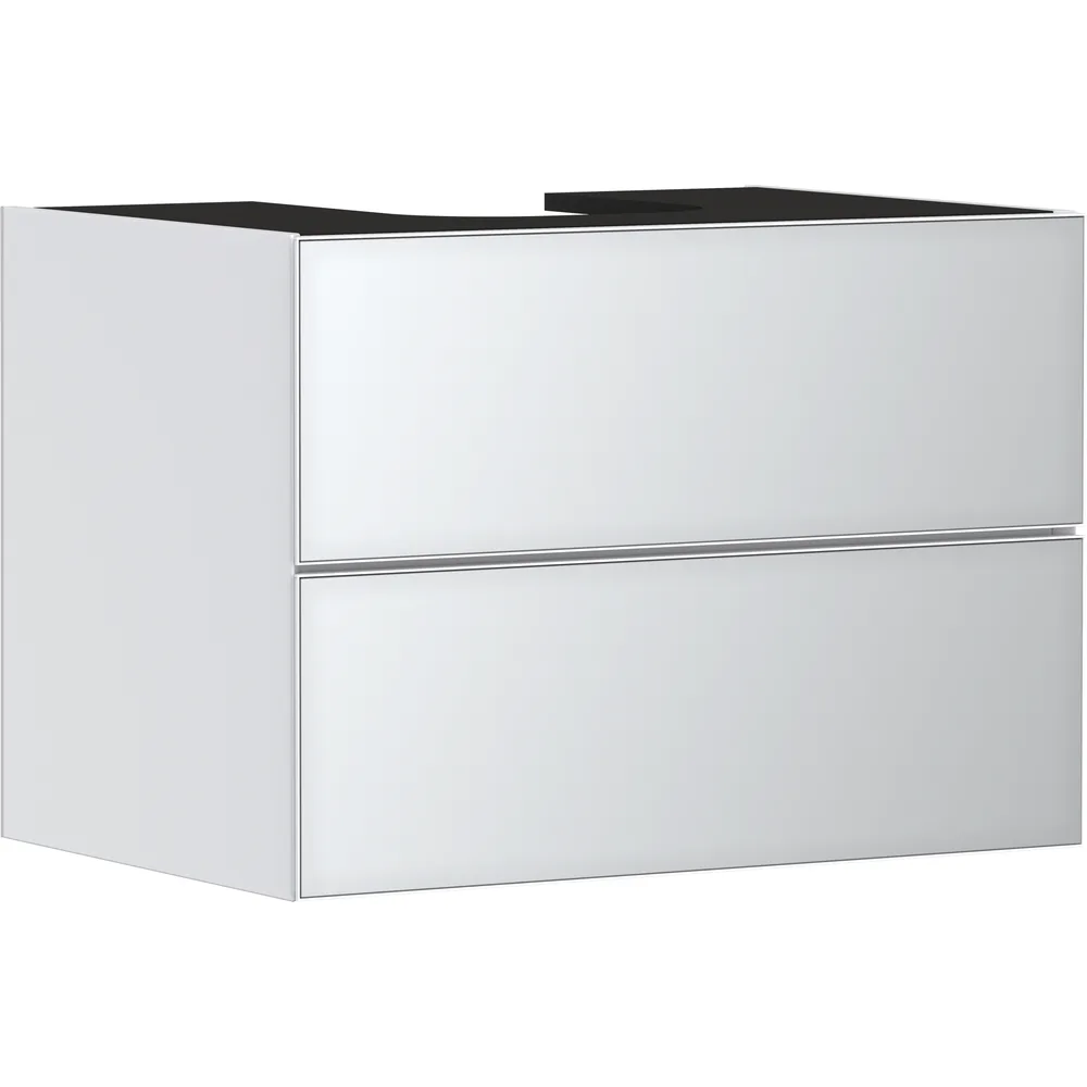 Hansgrohe Xevolos E 78 cm Mat Beyaz Metalik Beyaz 2 Çekmeceli Konsol Altı Lavabo Dolabı - 54187320