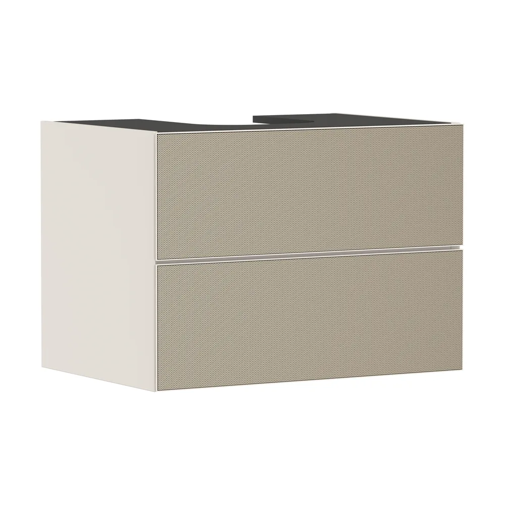 Hansgrohe Xevolos E 78 cm Kum Mat Bej Desenli Bronz 2 Çekmeceli Konsol Altı Lavabo Dolabı - 54188390