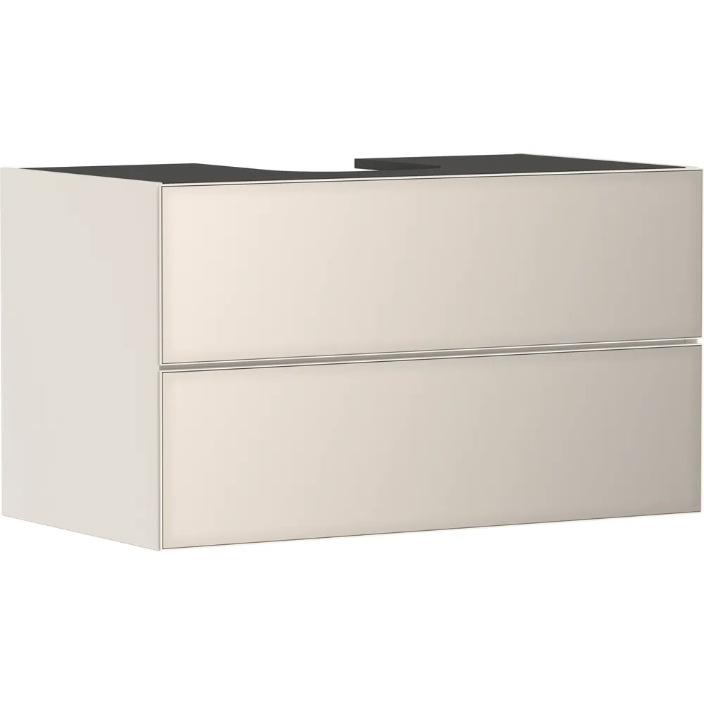 Hansgrohe Xevolos E 98 cm Kum Mat Bej Metalik Kum Bej 2 Çekmeceli Konsol Altı Lavabo Dolabı - 54191790
