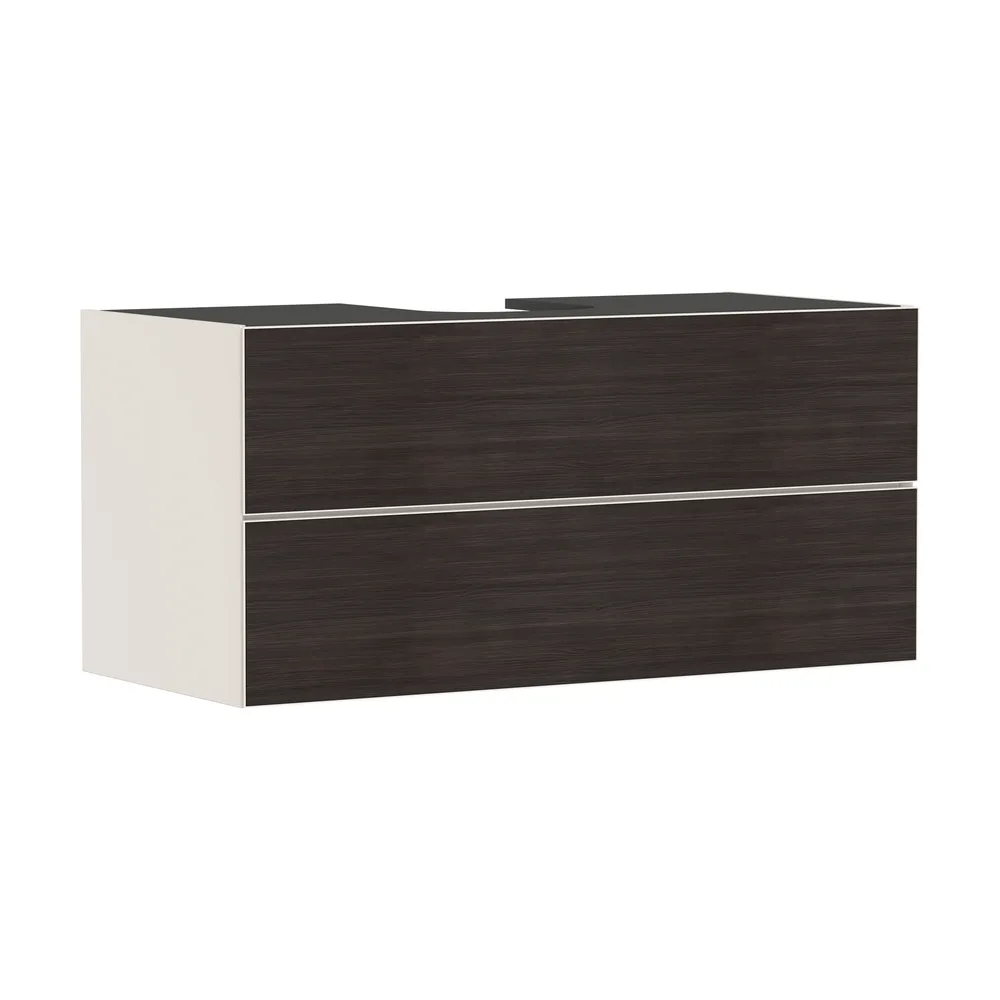 Hansgrohe Xevolos E 118 cm Kum Mat Bej Koyu Meşe 2 Çekmeceli Konsol Altı Lavabo Dolabı - 54194730