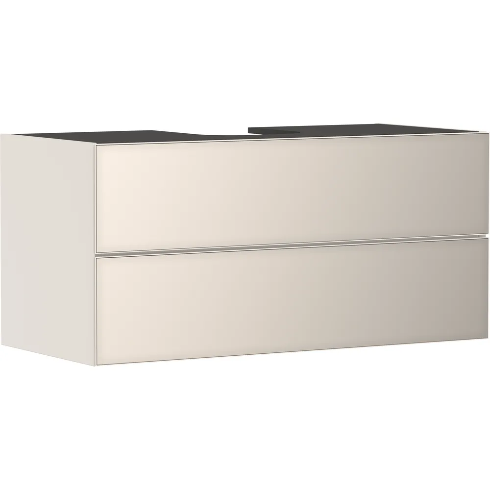 Hansgrohe Xevolos E 118 cm Kum Mat Bej Metalik Kum Bej 2 Çekmeceli Konsol Altı Lavabo Dolabı - 54194790
