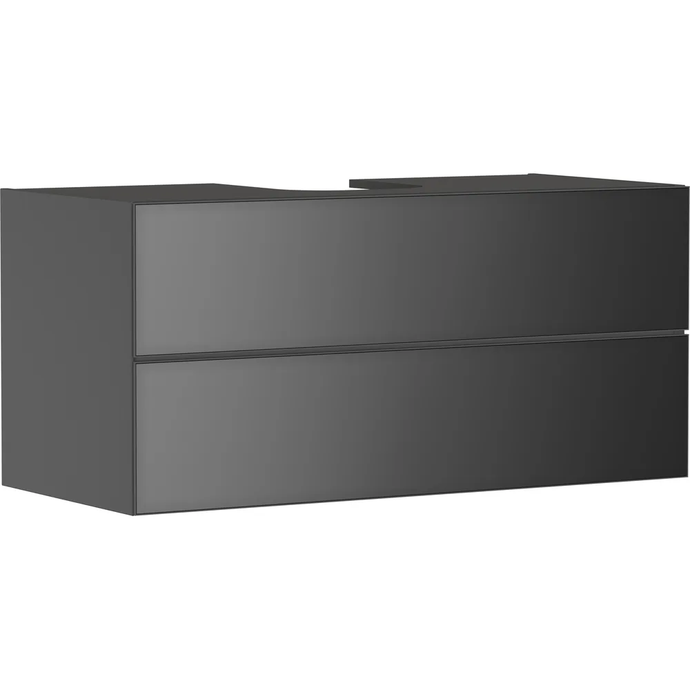 Hansgrohe Xevolos E 118 cm Arduvaz Mat Gri Metalik Arduvaz Gri 2 Çekmeceli Konsol Altı Lavabo Dolabı - 54195770