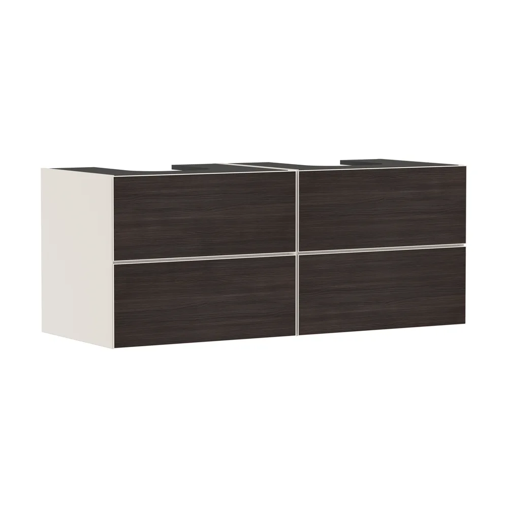 Hansgrohe Xevolos E 137 cm Kum Mat Bej Koyu Meşe 4 Çekmeceli Konsol Altı Lavabo Dolabı - 54197730