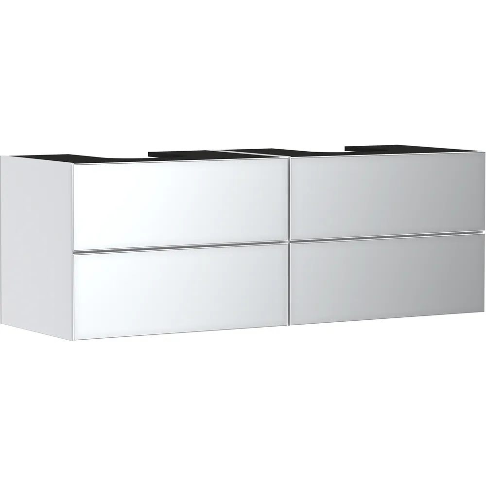 Hansgrohe Xevolos E 157 cm Mat Beyaz Metalik Beyaz 4 Çekmeceli Konsol Altı Lavabo Dolabı - 54199320
