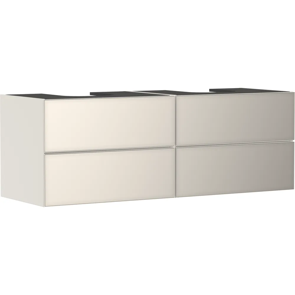 Hansgrohe Xevolos E 157 cm Kum Mat Bej Metalik Kum Bej 4 Çekmeceli Konsol Altı Lavabo Dolabı - 54200790
