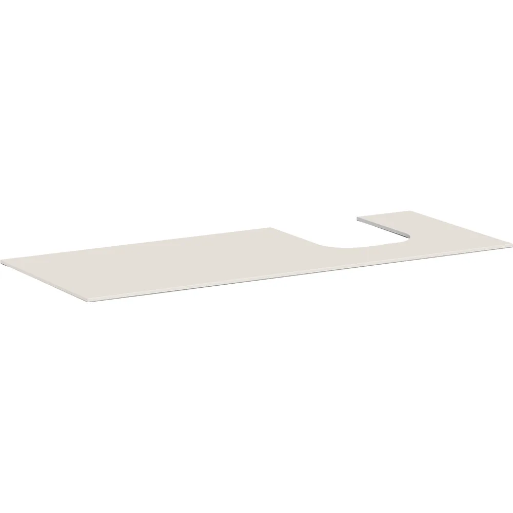 Hansgrohe Xevolos E 137 cm Kum Mat Bej Sağ Kesitli Tezgah Üstü Lavabo Konsolu - 54206780
