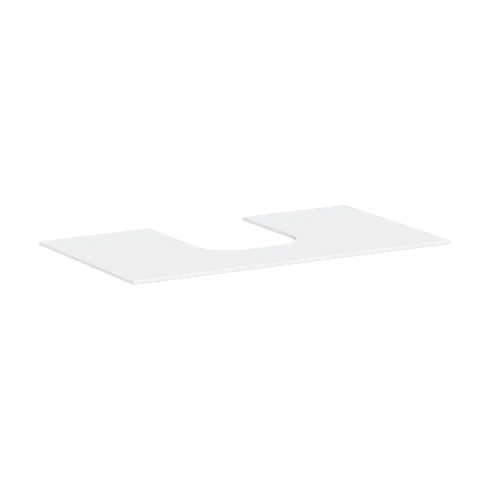 Hansgrohe Xevolos E 98 cm Mat Beyaz Orta Kesitli Tezgah Üstü Lavabo Konsolu - 54209700