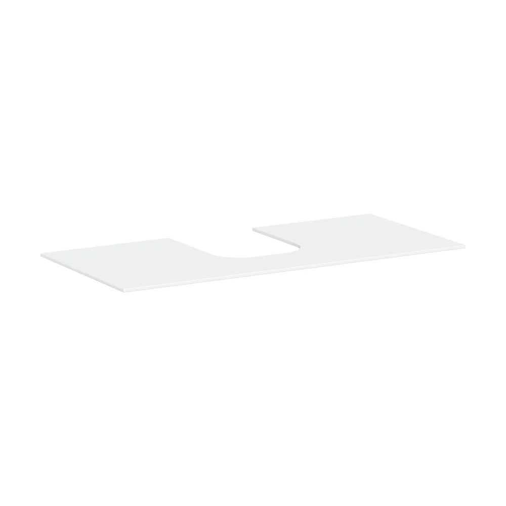 Hansgrohe Xevolos E 118 cm Mat Beyaz Orta Kesitli Tezgah Üstü Lavabo Konsolu - 54210700