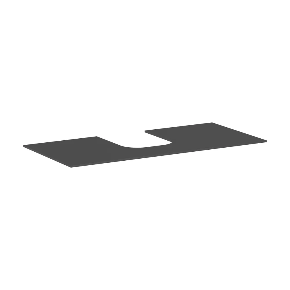 Hansgrohe Xevolos E 118 cm Arduvaz Mat Gri Orta Kesitli Tezgah Üstü Lavabo Konsolu - 54210760