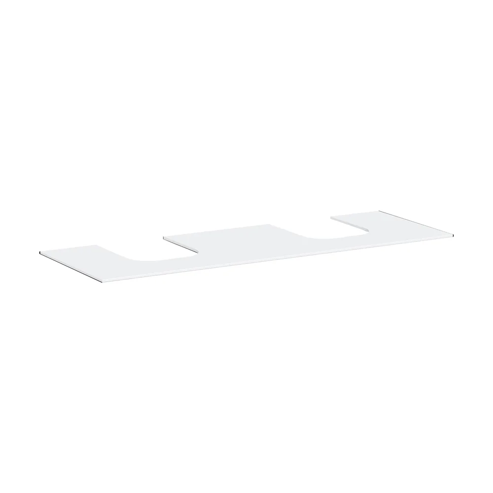 Hansgrohe Xevolos E 157 cm Mat Beyaz Çift Kesitli Tezgah Üstü Lavabo Konsolu - 54211700