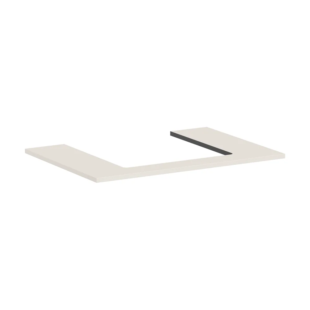 Hansgrohe Xilesa E 78 cm Kum Mat Bej Orta Kesitli Tezgah Üstü Lavabo Konsolu - 54269780