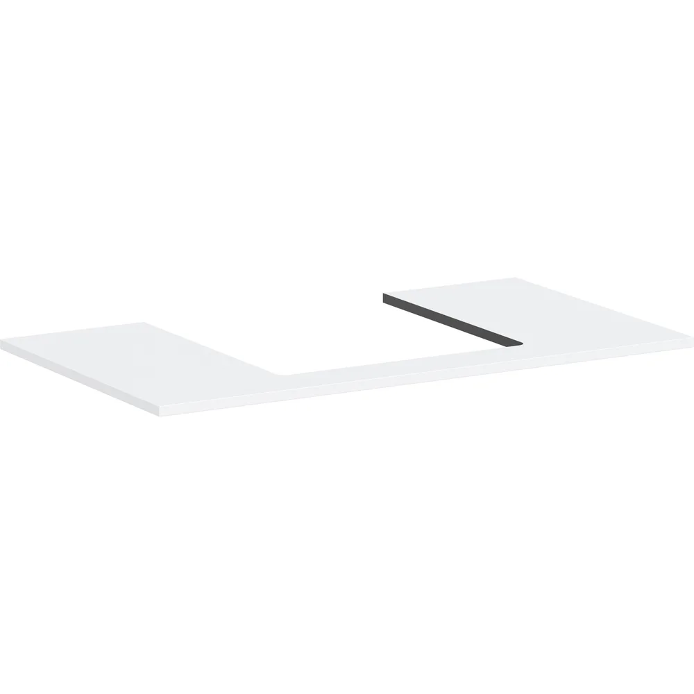 Hansgrohe Xilesa E 98 cm Mat Beyaz Orta Kesitli Tezgah Üstü Lavabo Konsolu - 54270700