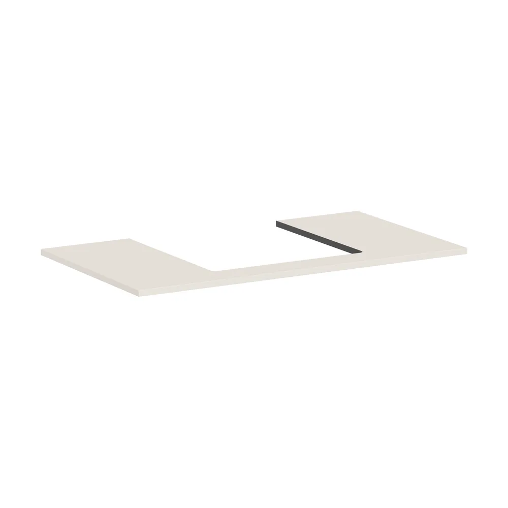 Hansgrohe Xilesa E 98 cm Kum Mat Bej Orta Kesitli Tezgah Üstü Lavabo Konsolu - 54270780