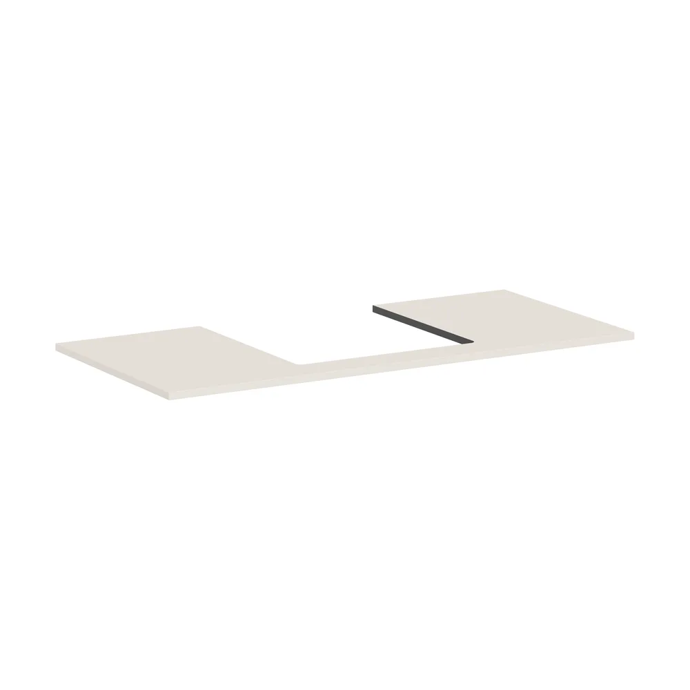 Hansgrohe Xilesa E 118 cm Kum Mat Bej Orta Kesitli Tezgah Üstü Lavabo Konsolu - 54271780