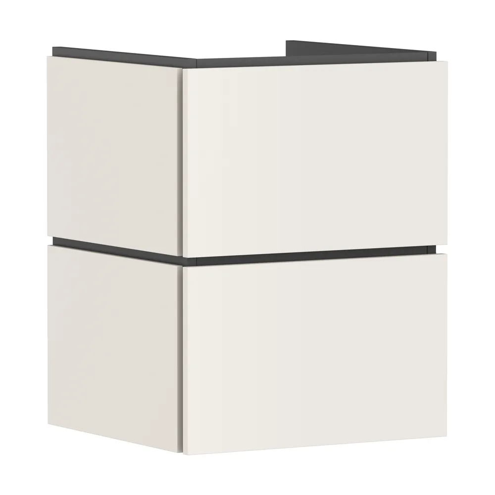 Hansgrohe Xilesa E 48x47 cm Kum Mat Bej 2 Çekmeceli PushOpen El Yıkama Lavabo Dolabı - 54291780