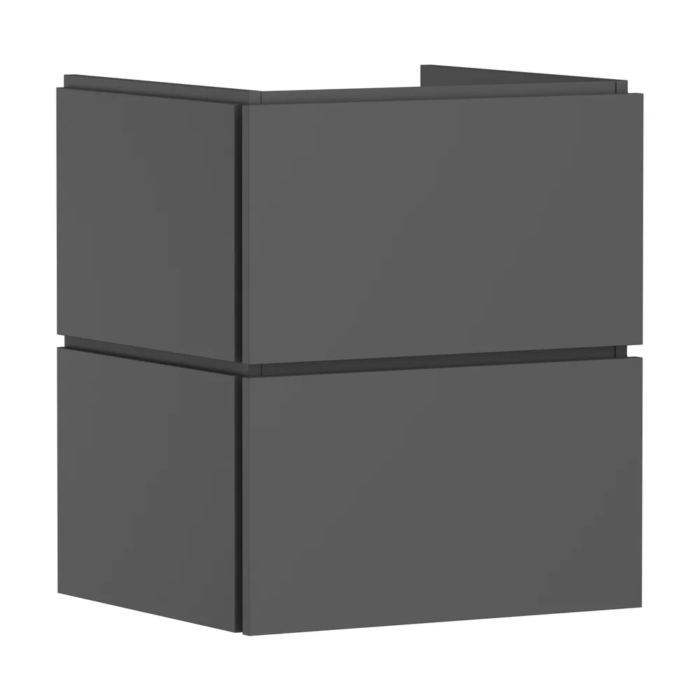 Hansgrohe Xilesa E 53x47 cm Arduvaz Mat Gri 2 Çekmeceli PushOpen Lavabo Dolabı - 54292760