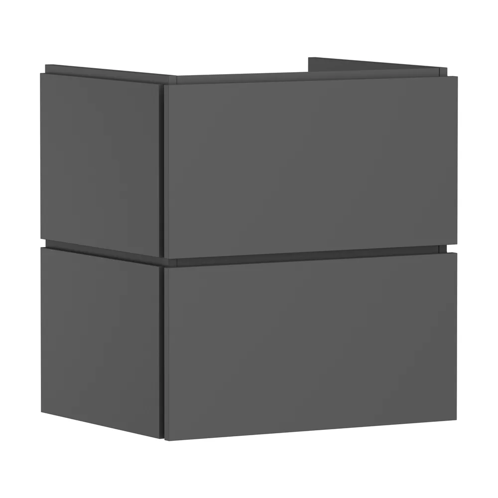 Hansgrohe Xilesa E 58x47 cm Arduvaz Mat Gri 2 Çekmeceli PushOpen Lavabo Dolabı - 54293760