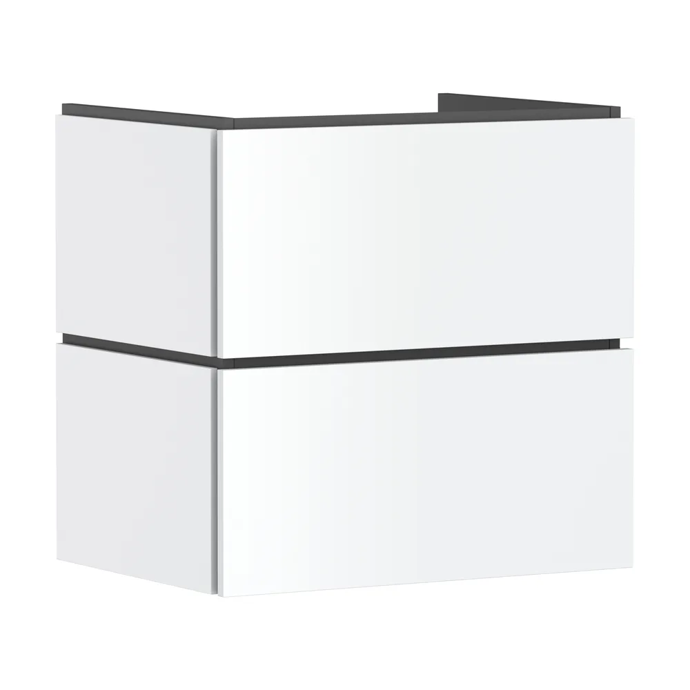 Hansgrohe Xilesa E 63x47 cm Mat Beyaz 2 Çekmeceli PushOpen Lavabo Dolabı - 54294700