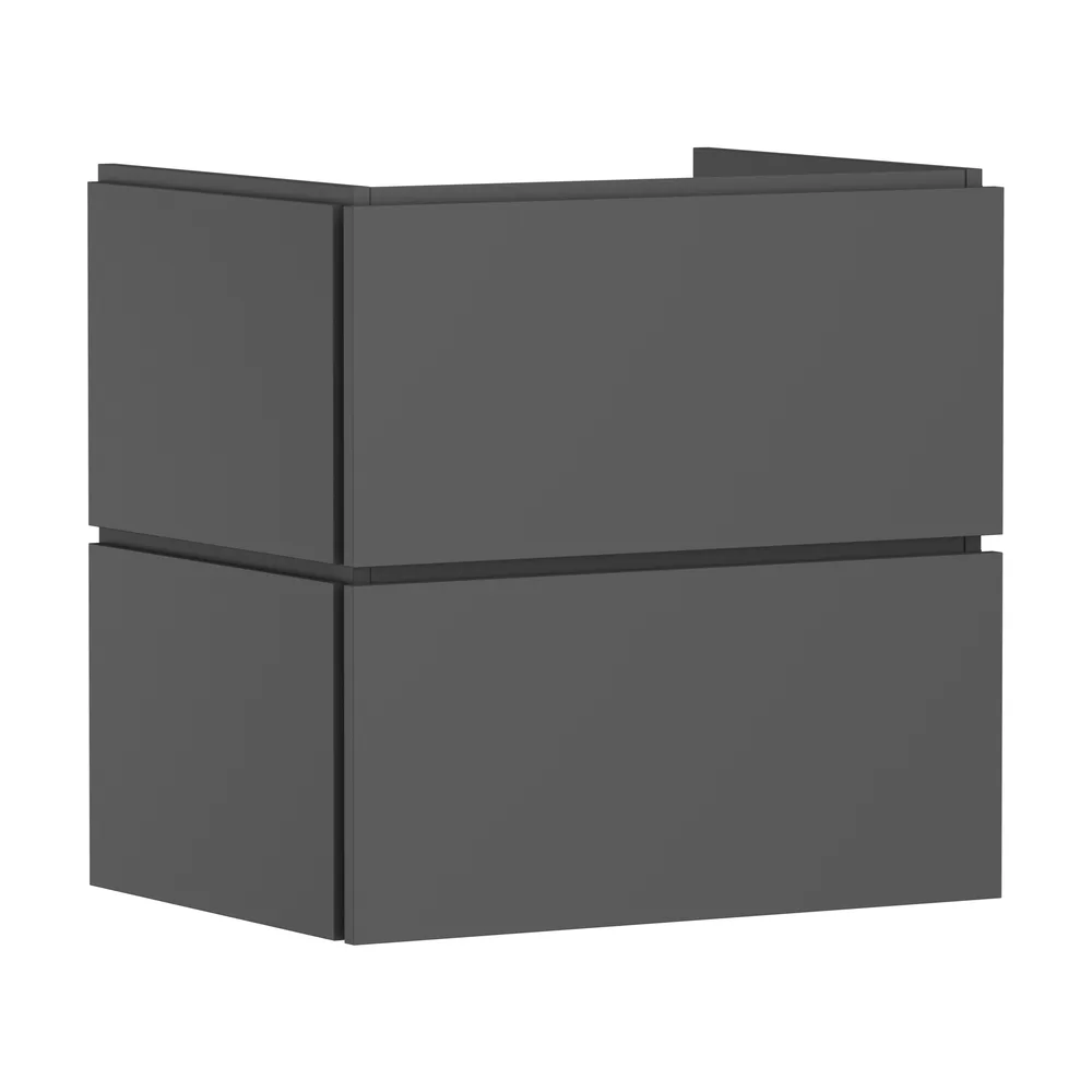 Hansgrohe Xilesa E 63x47 cm Arduvaz Mat Gri 2 Çekmeceli PushOpen Lavabo Dolabı - 54294760
