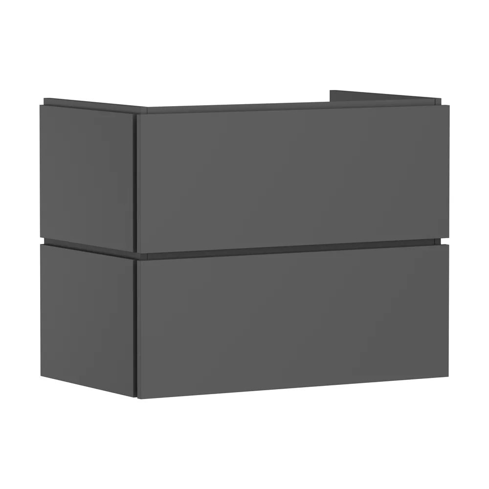 Hansgrohe Xilesa E 78x47 cm Arduvaz Mat Gri 2 Çekmeceli PushOpen Lavabo Dolabı - 54296760