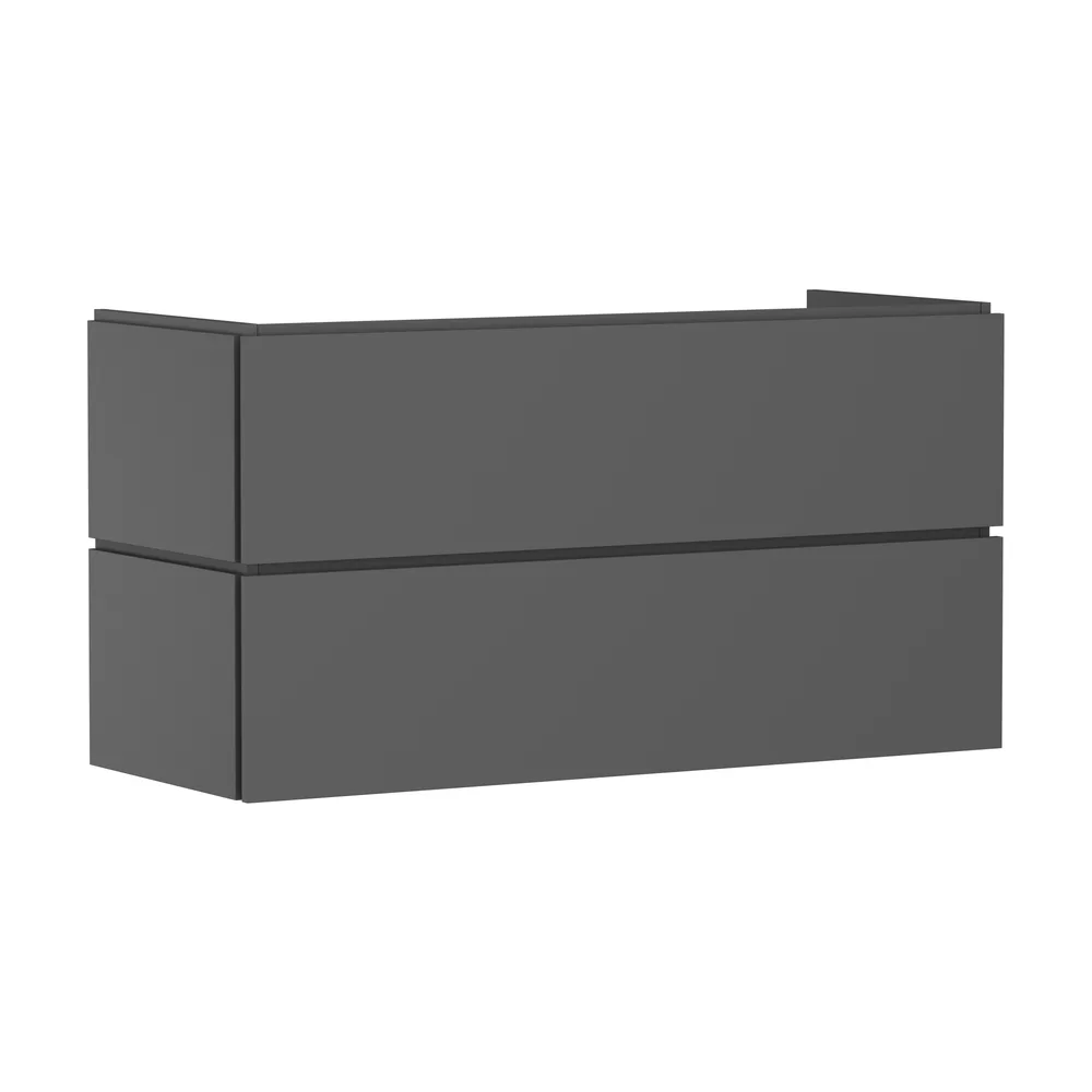 Hansgrohe Xilesa E 118x47 cm Arduvaz Mat Gri 2 Çekmeceli PushOpen Lavabo Dolabı - 54298760
