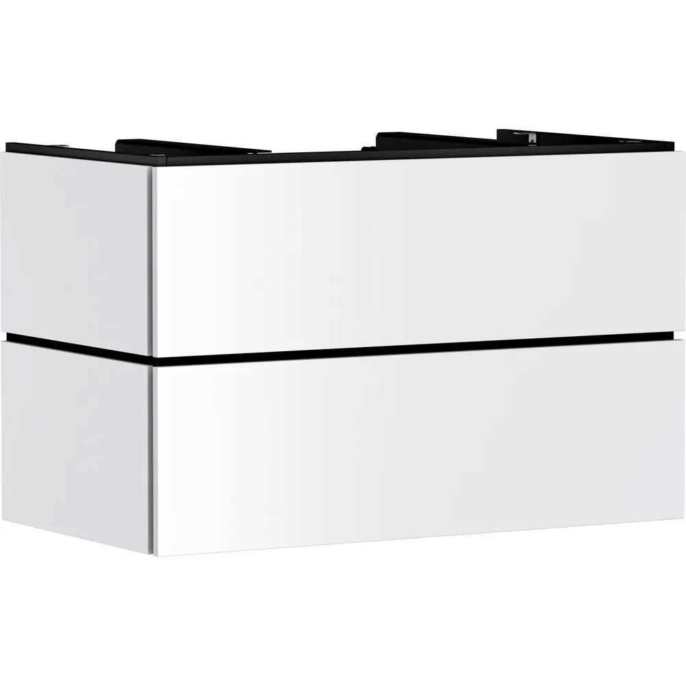 Hansgrohe Xilesa E 98 cm Mat Beyaz 2 Çekmeceli PushOpen Konsol Altı Lavabo Dolabı - 54302700