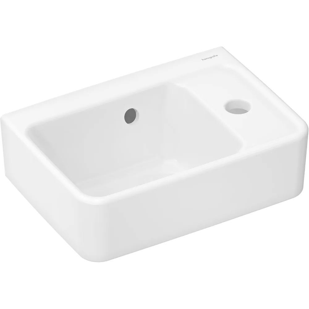 Hansgrohe Xanuia Q 36x25 cm Batarya Delikli Taşmalı El Yıkama Lavabosu - 60129450