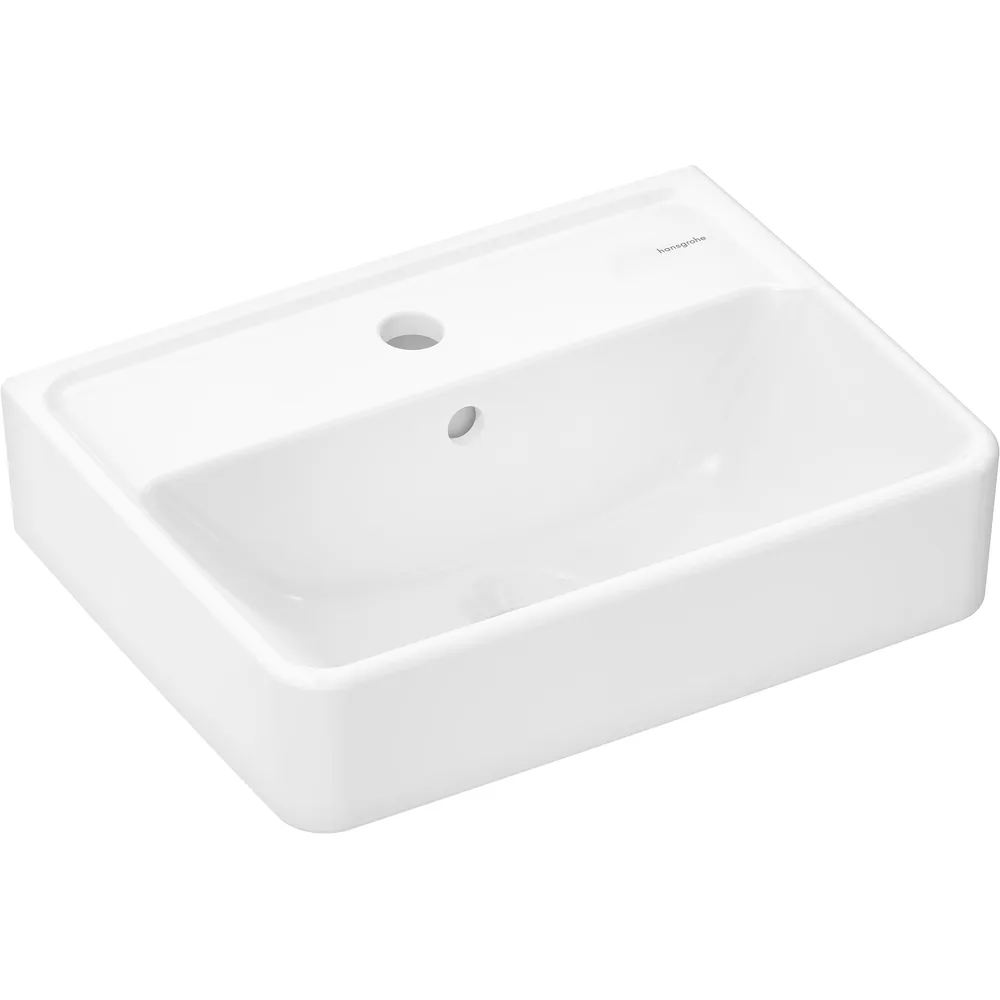 Hansgrohe Xanuia Q 45x34 cm Batarya Delikli Taşmalı El Yıkama Lavabosu - 60130450