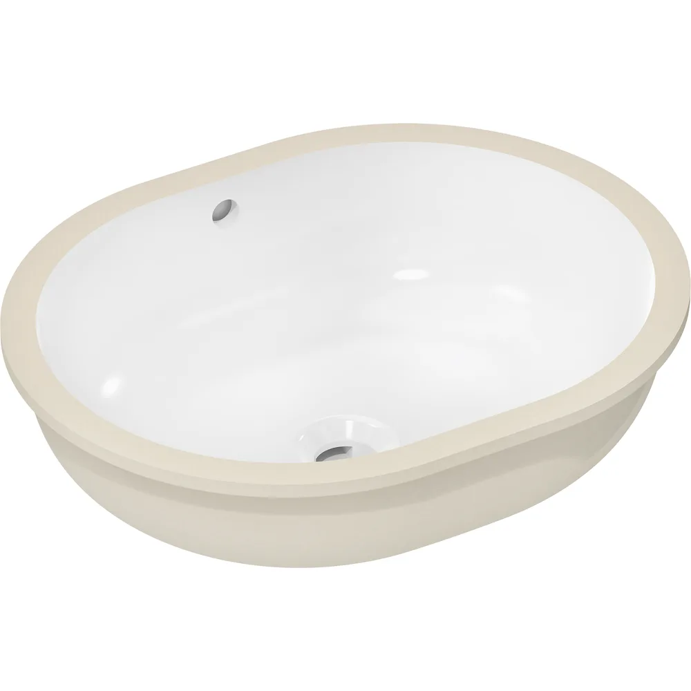 Hansgrohe Xuniva U 45x35 cm Batarya Deliksiz Taşmalı Tezgah Altı Lavabo - 60153450