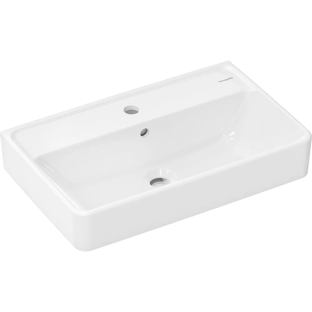 Hansgrohe Xanuia Q 60x37 cm Compact Batarya Delikli Taşmalı Lavabo - 60213450
