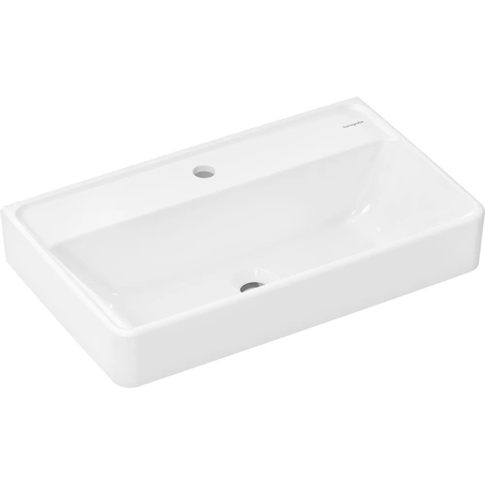 Hansgrohe Xanuia Q 65x39 cm Compact Batarya Delikli Taşmasız Lavabo - 60219450