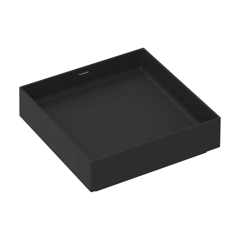 Hansgrohe Xuniva Evo E 40x40 cm Mat Siyah Batarya Deliksiz Taşmasız Çanak Lavabo - 60324670