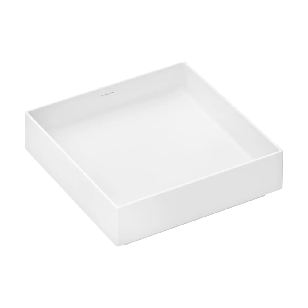 Hansgrohe Xuniva Evo E 40x40 cm Mat Beyaz Batarya Deliksiz Taşmasız Çanak Lavabo - 60324700