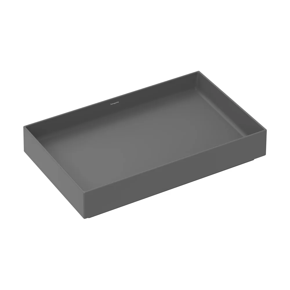 Hansgrohe Xuniva Evo E 65x40 cm Arduvaz Mat Gri Batarya Deliksiz Taşmasız Çanak Lavabo - 60326760