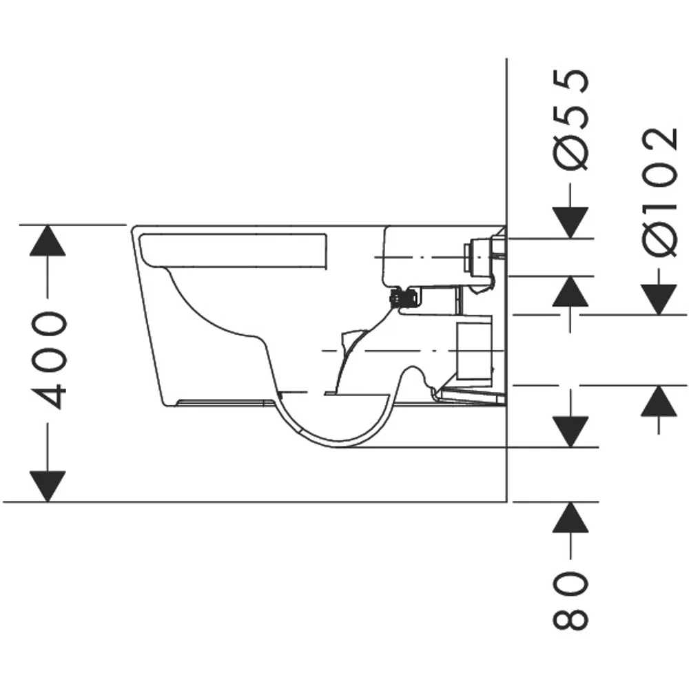 Hansgrohe EluPura S Kanalsız Asma Klozet - 60343450 2