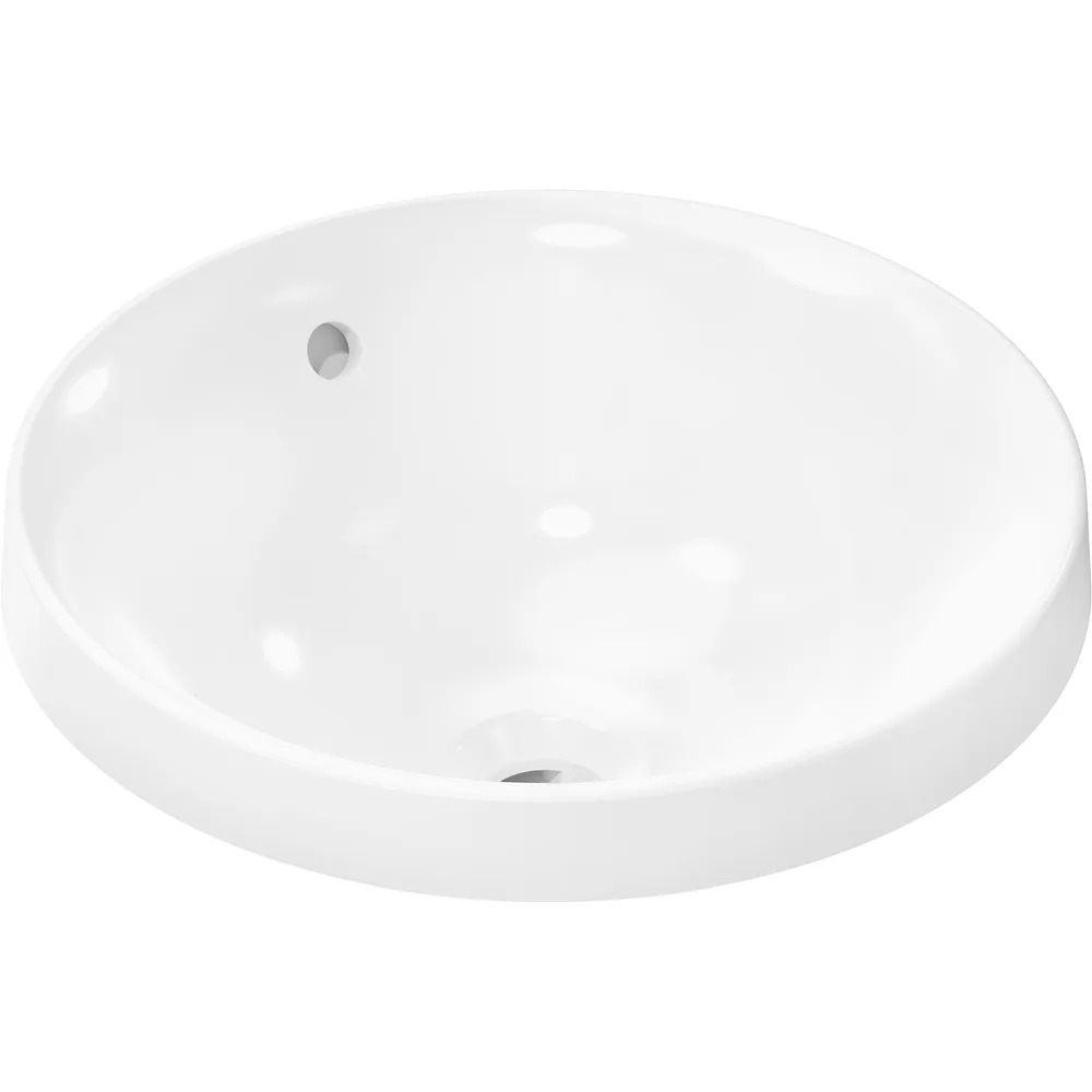 Hansgrohe Xuniva S 40x40 cm SmartClean Batarya Deliksiz Taşmalı Tezgaha Gömme Lavabo - 61054450