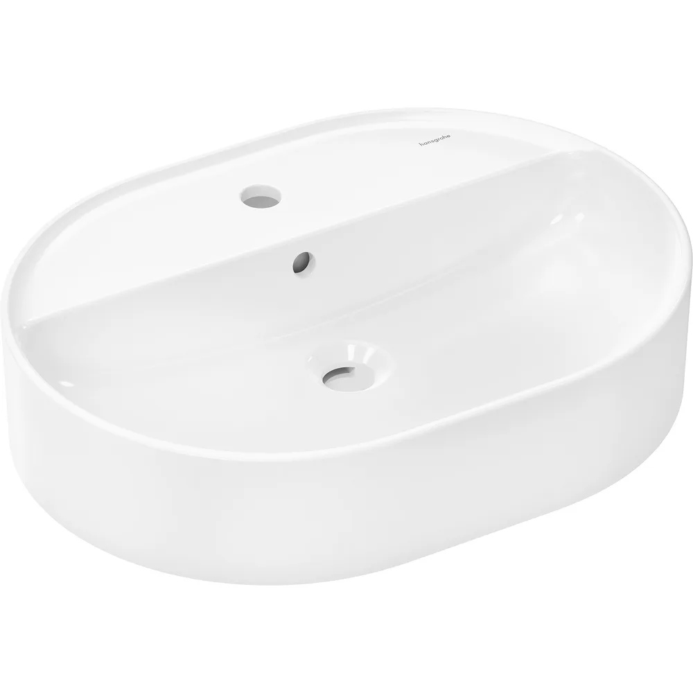 Hansgrohe Xuniva U 60x45 cm SmartClean Batarya Delikli Taşmalı Çanak Lavabo - 61080450