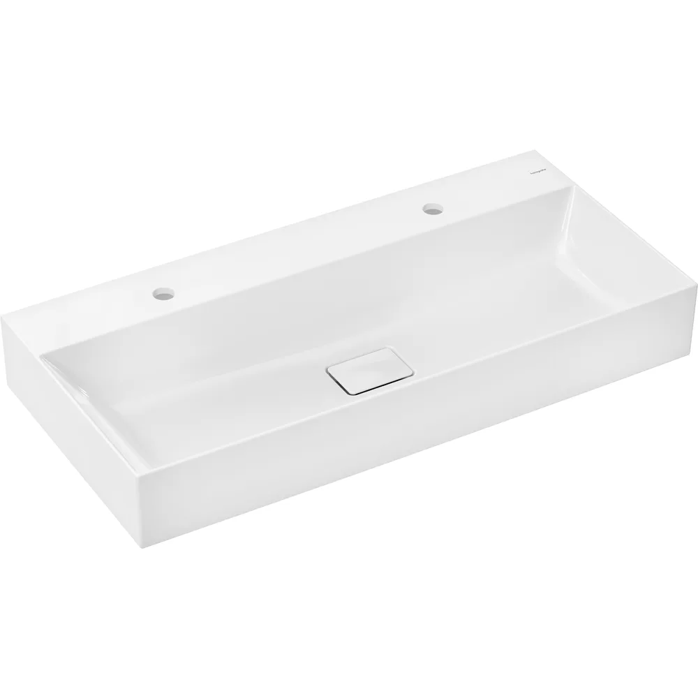 Hansgrohe Xevolos E 100x48 cm SmartClean Batarya Deliksiz Taşmasız Lavabo - 61110450