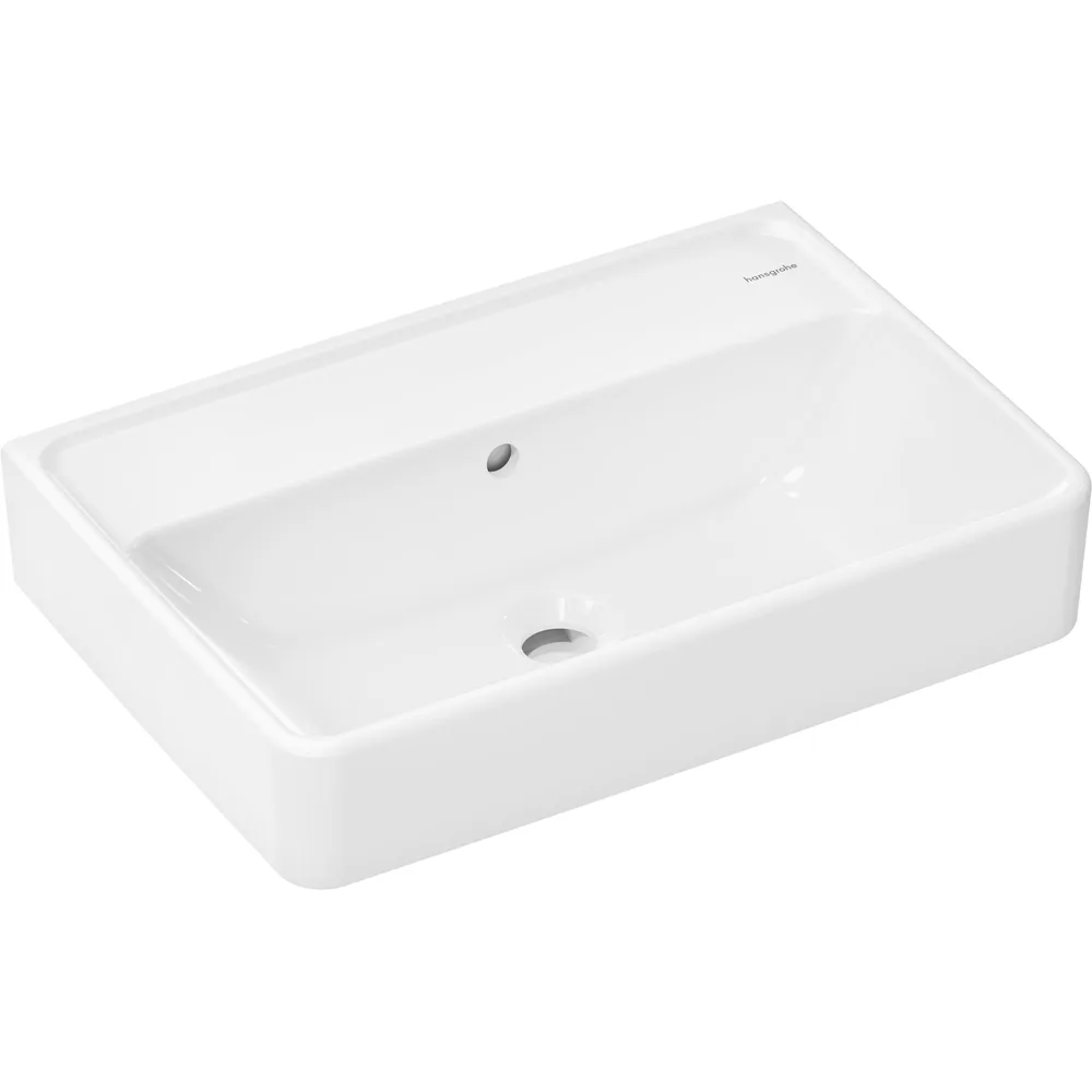 Hansgrohe Xanuia Q 55x37 cm Compact SmartClean Batarya Deliksiz Taşmalı Lavabo - 61121450