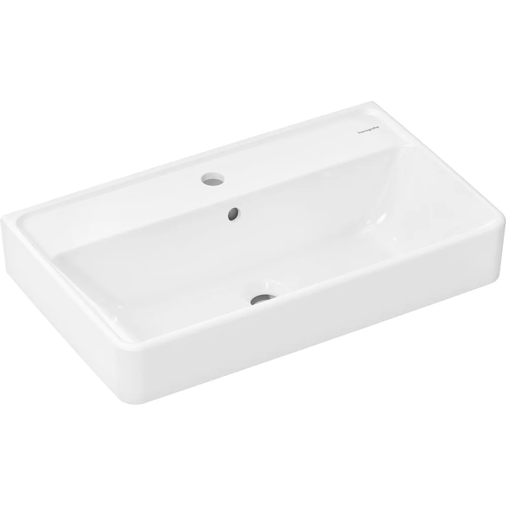 Hansgrohe Xanuia Q 65x39 cm Compact SmartClean Batarya Delikli Taşmalı Lavabo - 61128450