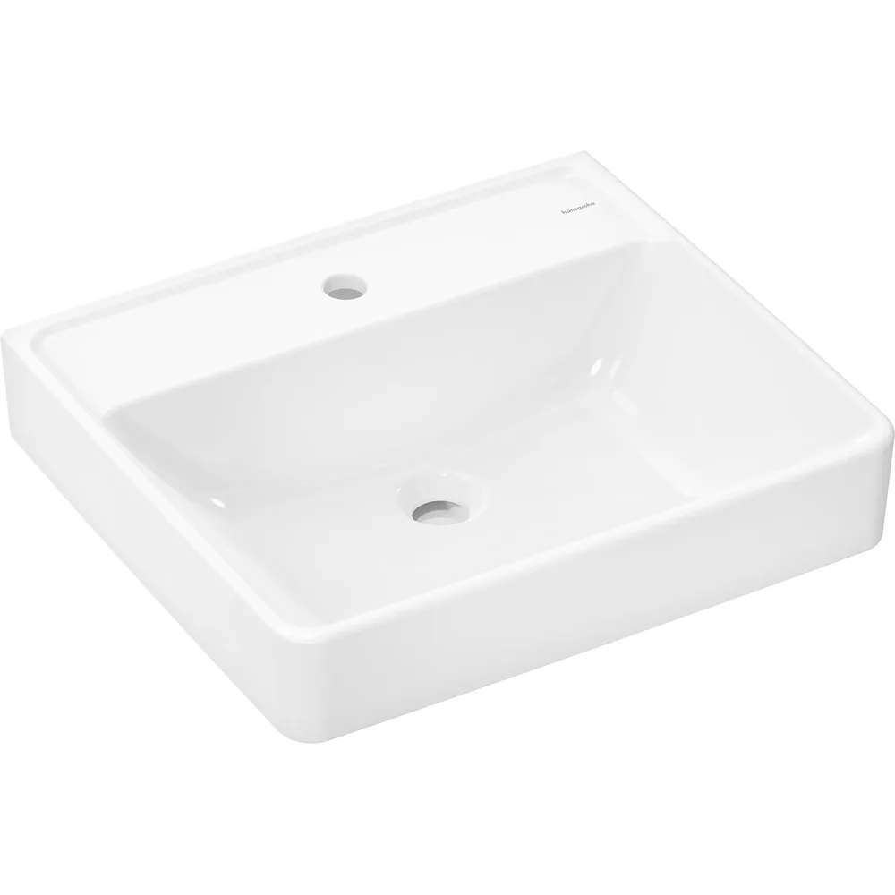 Hansgrohe Xanuia Q 55x48 cm SmartClean Batarya Delikli Taşmasız Lavabo - 61147450