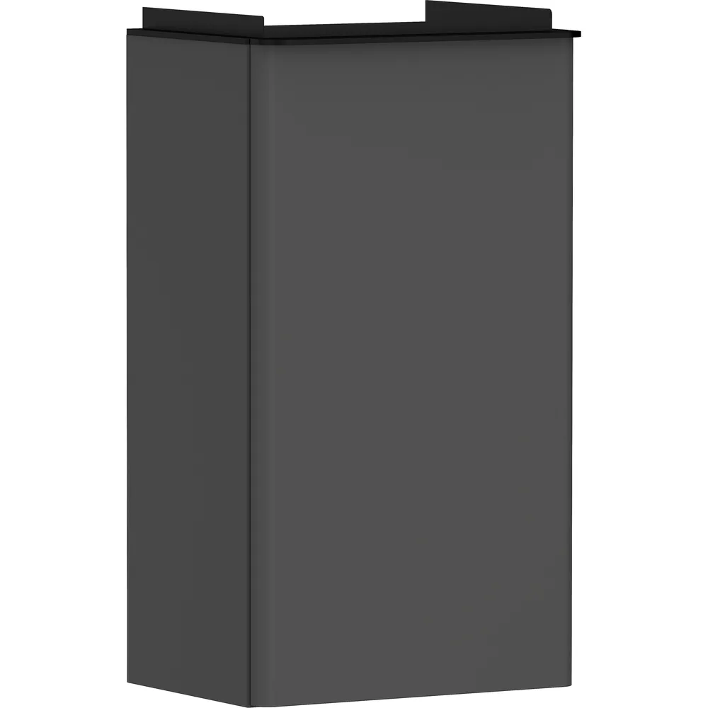 Hansgrohe Xelu Q 34 cm Elmas Mat Gri alüminyum toz boya Kulplu Kapaklı Lavabo Dolabı Sol - 54012670