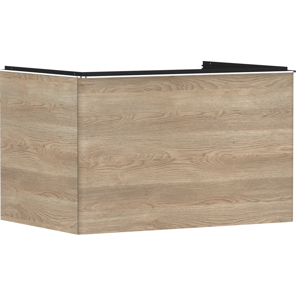 Hansgrohe Xelu Q 78 cm Doğal Meşe 1 Çekmeceli Orta Kesitli Konsol Altı Lavabo Dolabı - 54056000